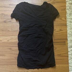 GAP Black Short Sleeve V-Neck Tee